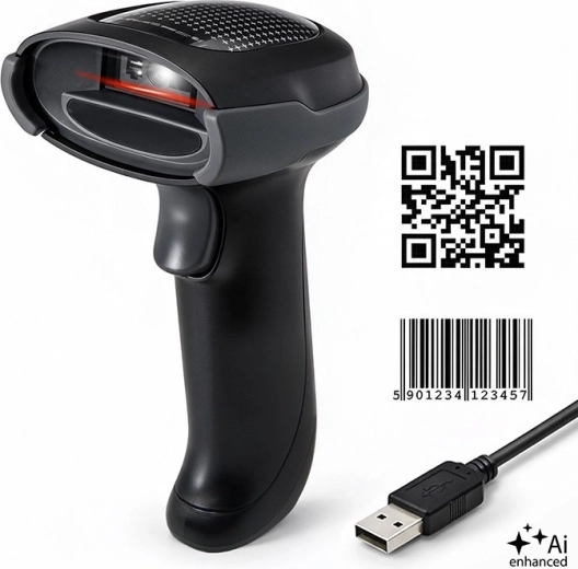 Qoltec čtečka čárových kódů 1D a 2D s USB