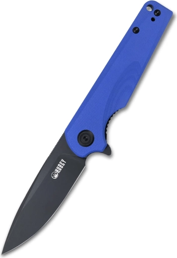 Kubey Wolverine KU233F kapesní nůž 7,4 cm, Dark Stonewash, modrý G10 se sponou