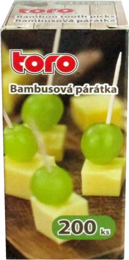 Bambusová párátka v papírové krabičce (200 ks)