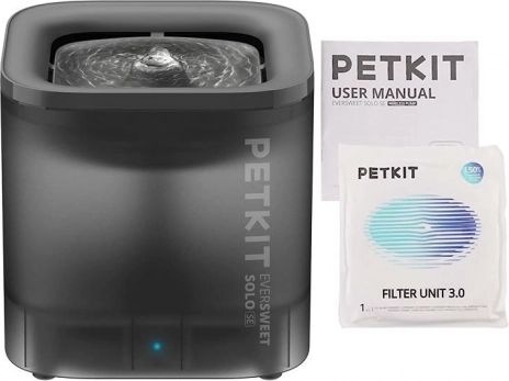 Fontána pro psy a kočky Petkit Eversweet Solo SE, tmavě šedá