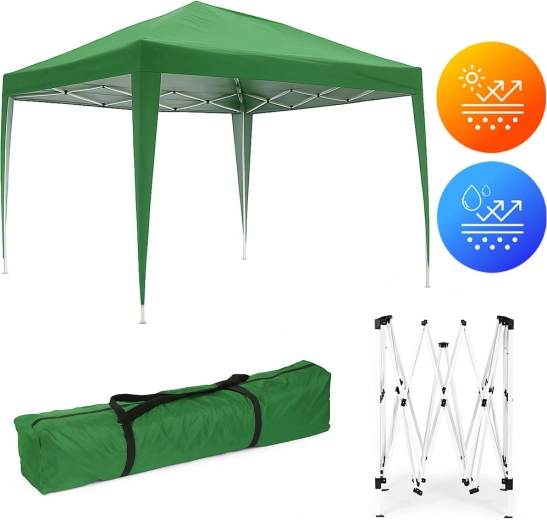 Zahradní nůžkový stan 3×3 m pro zahradu a terasu MultiGarden – Zelená