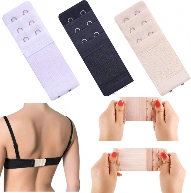 Rozšiřovače zapínání podprsenky, sada 3 ks