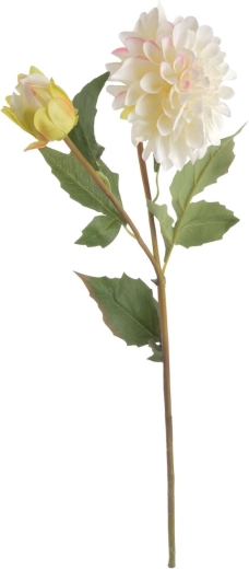 Umělá květina jiřinka bílá 68 cm