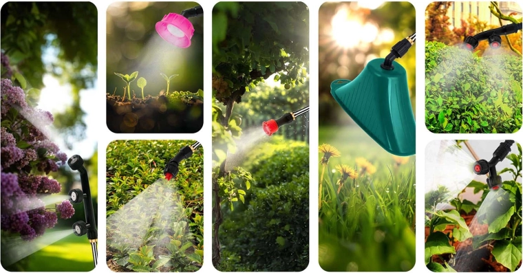 Univerzální postřik s 8 tryskami a čtyřtryskovou lištou