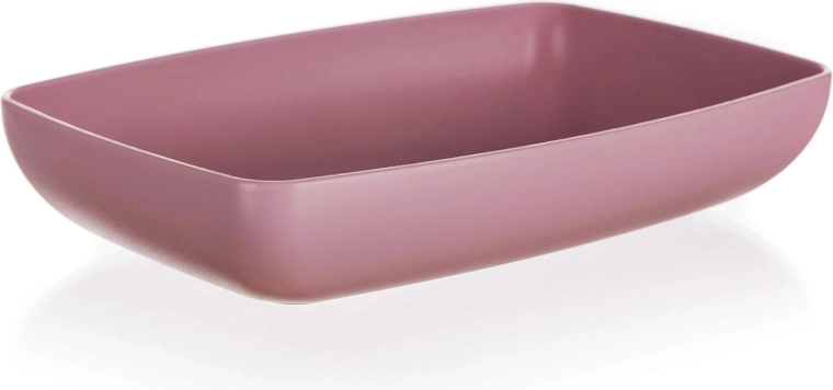 Servírovací tác Culinaria plastový tmavě růžový 18 x 12 cm