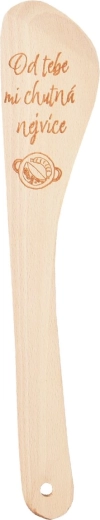 Dřevěná kuchyňská obracečka Od tebe 30 cm