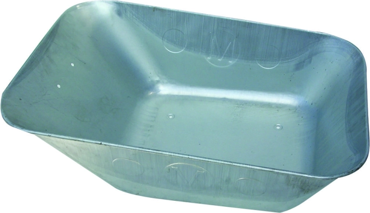 Tažená pozinkovaná korba ke stavebnímu kolečku 80 l