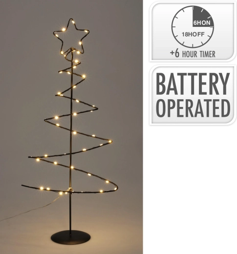 Dekorativní LED strom 53 cm – Černá