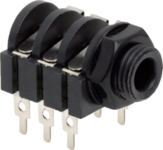 Stereo jack zásuvka 6,3 mm s vypínačem