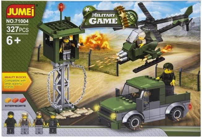 Jumei military game stavebnice vojáci 327 dílků (38 × 26 cm) - 1 kus