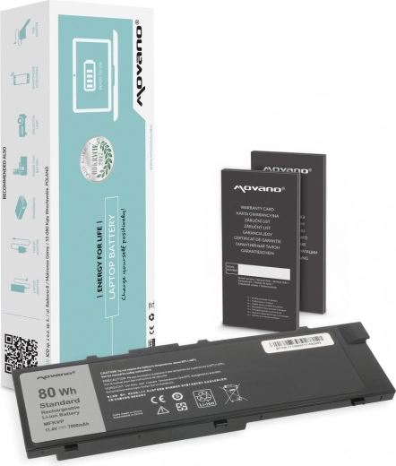 Movano baterie pro Dell Precision 15 7510 a Precision 17 7710 (MFKVP) 7000 mAh / 80 Wh