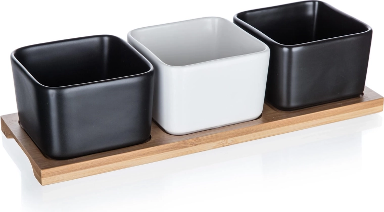 Elegantní kombinace porcelánu a bambusu