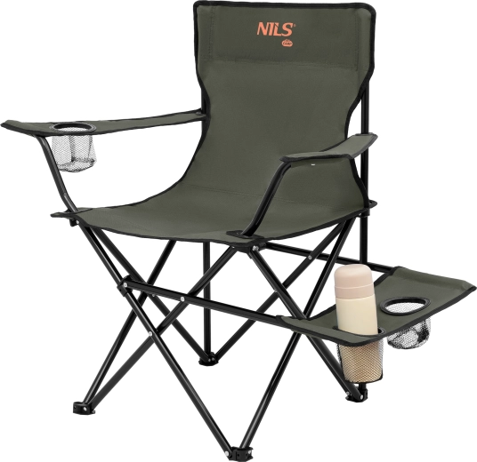 Boční stolek a tři držáky nápojů po ruce