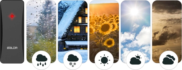 Široký rozsah měření teploty a vlhkosti