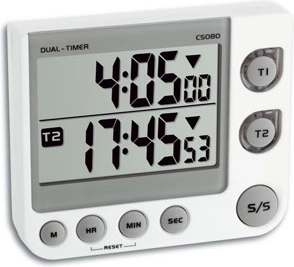 TFA digitální dvojitý časovač 2-Timer bílý - 1 kus