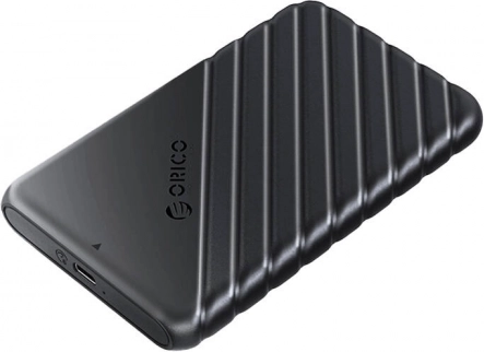 Orico externí box pro 2,5" HDD/SSD, USB‑C 3.1 Gen1, 6 Gbps, černý