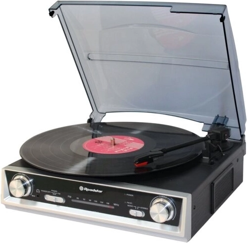 Gramofon Roadstar TTR-8634 s FM tunerem a vestavěnými reproduktory