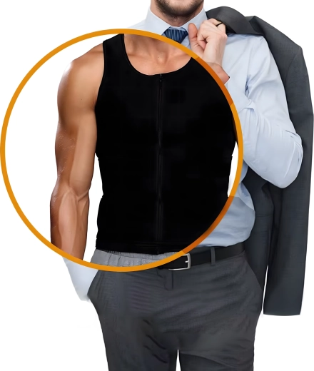 Přední zip a pohodlné nošení pod oblečením