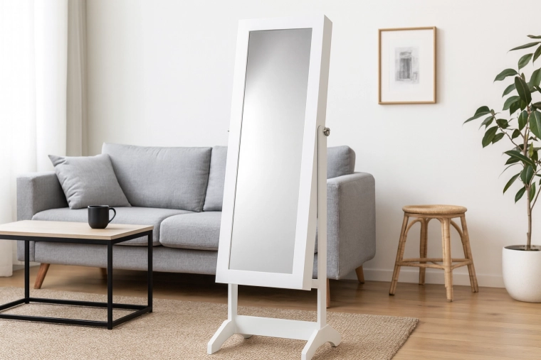 Plnohodnotné zrcadlo pro kontrolu outfitu