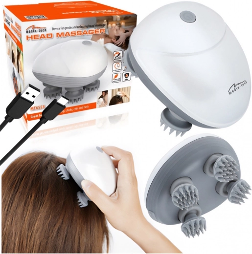 Masážní přístroj na hlavu Media-Tech Head Massager