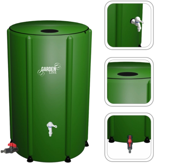 Velký objem 500 l pro pohodlné zavlažování