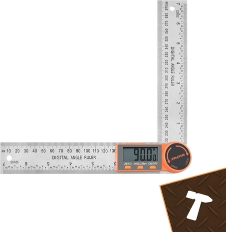 Přesné měření 0–360° s LCD displejem