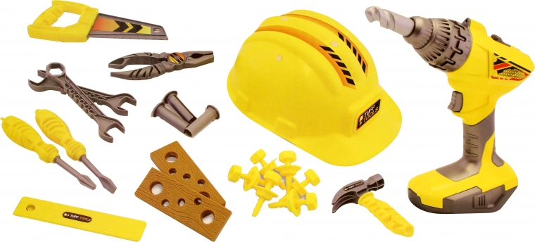 Dětská sada nářadí s přilbou Tuff Tools