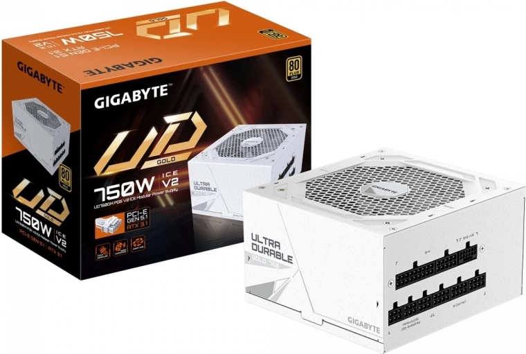 modulární zdroj 750 w 80 plus gold atx 3.1 s pcie 5.1 (ud750gm v2 ice)