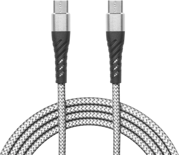 Datový kabel USB-C na USB-C, bílý, 2 m