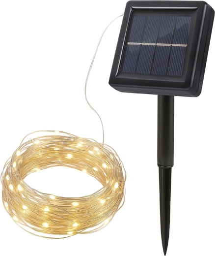 Solight LED solární řetěz 200 LED 22 m teplá bílá