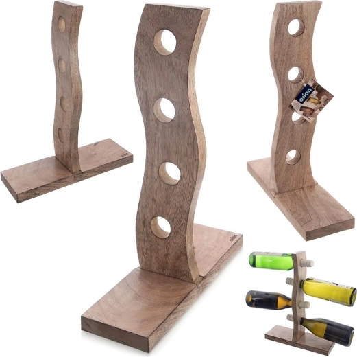 Stabilní horizontální uložení 4 lahví