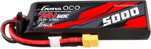 Gens Ace G-Tech 5000 mAh 7,4 V 60C LiPo 2S s XT60 konektorem