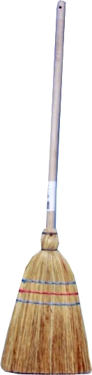 Rýžové koště s dřevěnou rukojetí 74 cm