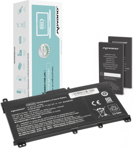 Movano baterie HW03XL pro notebooky HP 15-eg / 15-eh / 17-cn / 17-cp (4150 mAh, 47 Wh)