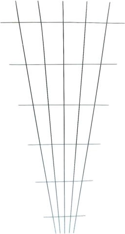 Zahradní mřížka IVY 150 × 75 cm, pozinkovaná ocel