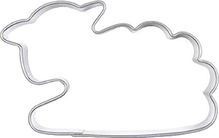 Nerezové vykrajovátko na cukroví Ovečka, sada 10 ks