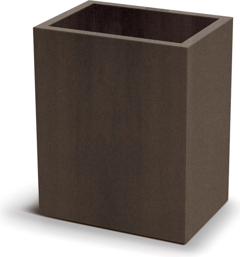 Květináč Cubla Case High 36 cm rezavě hnědý