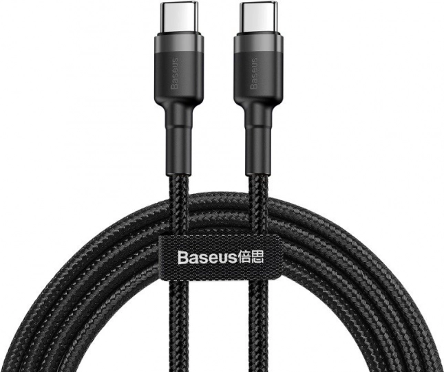 Baseus Cafule USB‑C kabel 60W 1 m – Černo-šedý