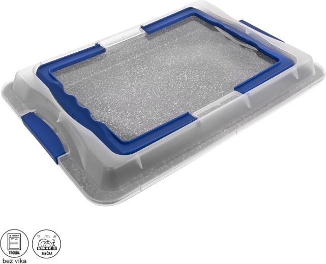 Granitová pečicí forma s víkem Orion Grande 43 × 29 × 7 cm