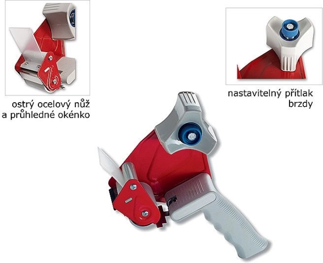 Ruční odvíječ balicí pásky CONCORDE 50 mm