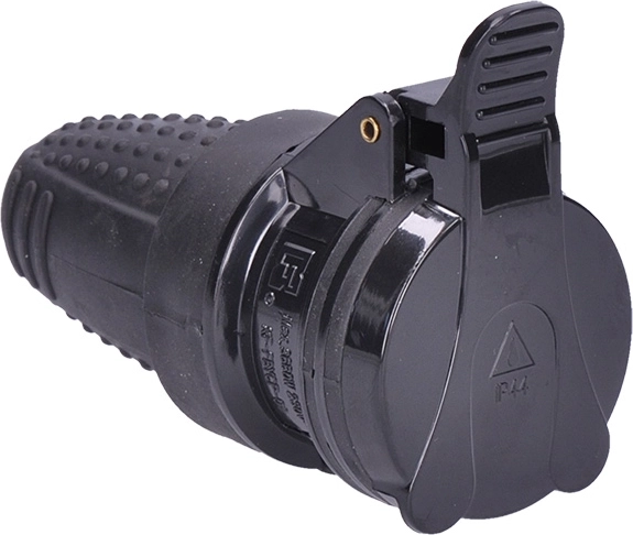 Solight přímá vidlice do vlhka IP44 černá - 1 kus
