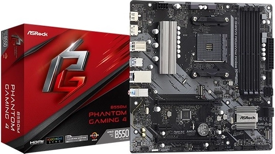 ASRock B550M Phantom Gaming 4 základní deska AM4 mATX - 1 kus