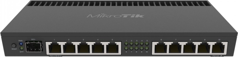 Výkonný router MikroTik s 10 gigabitovými porty a SFP+