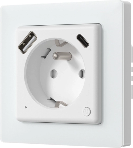 Avatto inteligentní nástěnná zásuvka s Wi‑Fi a USB‑C