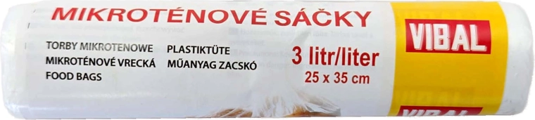 Mikrotenové sáčky 25 × 35 cm, 50 ks