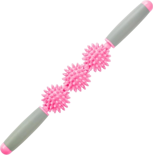 Merco masážní rehabilitační tyč roller stick triple 40 cm růžová - 1 kus