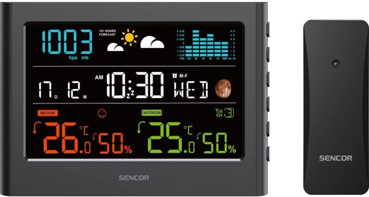 Meteorologická stanice Sencor s bezdrátovým senzorem