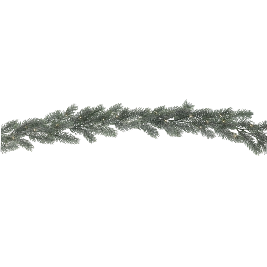 Realistická jehličnatá girlanda s teplým světlem