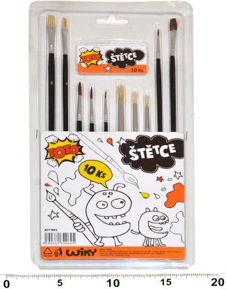 Sada štětců pro malování - 10 ks