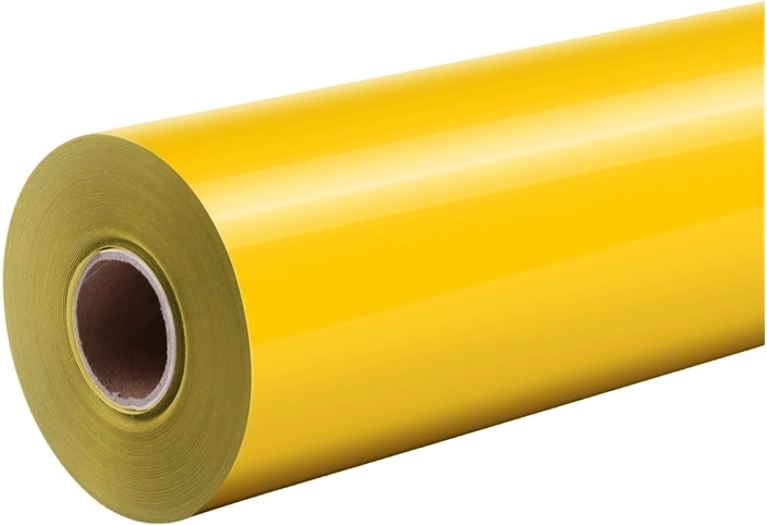HTVRONT Pure fólie pro termotransfer 30,5 cm × 1,8 m žlutá